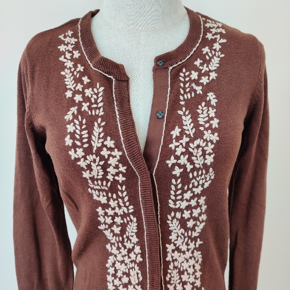 NAF NAF Embroidered Cardigan Sweater - Picture 7 of 8